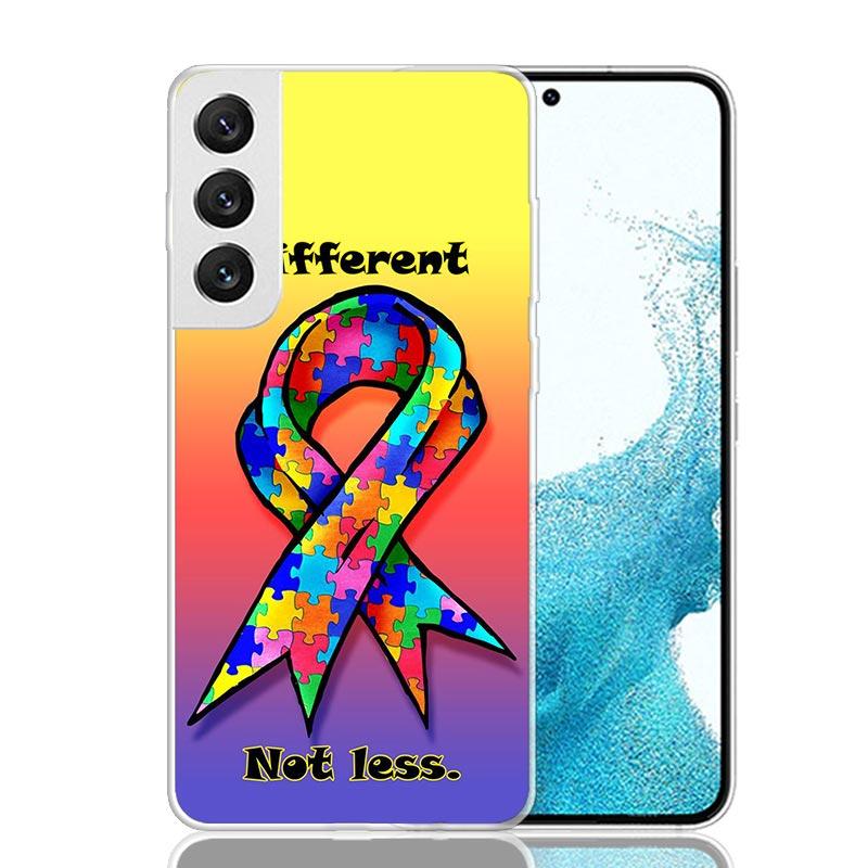 

Autism Support Puzzle Phone Case For Samsung Galaxy S26 Ultra S23 S24 S25 Edge S20 FE S21 S22 Plus Soft Print Shell Cover Fundas Samsung S23