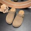 Two Wear Thick-soled Versatile Soft-soled Bag Head Slippers for Women In 2025 New Women's Models, and Half Wear Bobo Shoes, Which Are Not Tiring.