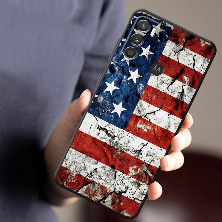 National Flag Pattern Phone Cover Case for Motorola Moto Edge 20 Pro 30 Lite G22 Edge40 G32 G50 G60s G71 G53 G30 G51 G73 G52