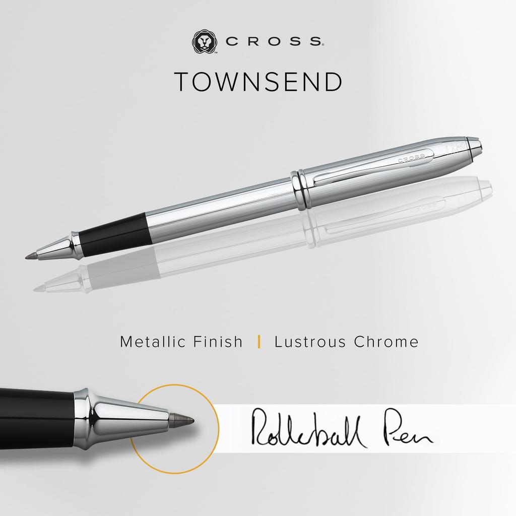 Cross Townsend 535 Chrome Gel Ballpoint Pen (Officially Imported)