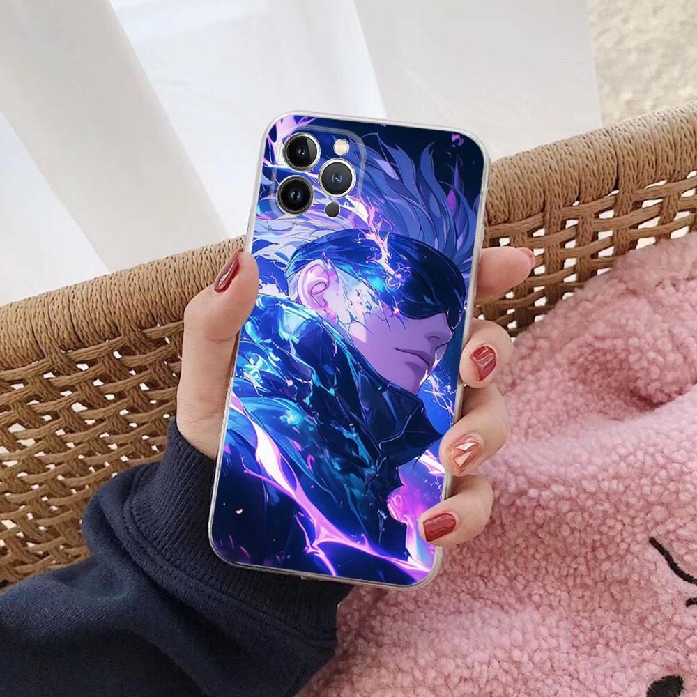 J-Jujutsu K-Kaisen G-Gojo Anime Phone Case For IPhone 16 15 14 11 12 13 Mini Pro XS Max Cover 6 7 8 Plus X Funda Shell