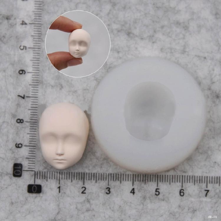 Baby Head Mould Clay Resin Mould for Making Cake Fondant Decorations