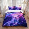 3pcs Anime Jellyfish Bedding Set - Includes One Quilt Cover and Two Pillowcases (No Filling) - Perfect for Bedroom and Guest Room Decoration