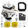 Carburetor Carb Kit for 753-04296 Troy-Bilt TB146 EC TB26TB TB425CS TB475SS Carb