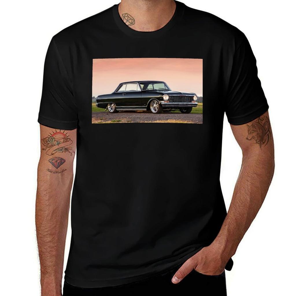James Gatt's 1964 Chevy Nova T-shirt T Shirt Man Designer Man T Shirts High Quality Luxury Brand Anime T Shirts For Man T-shirt