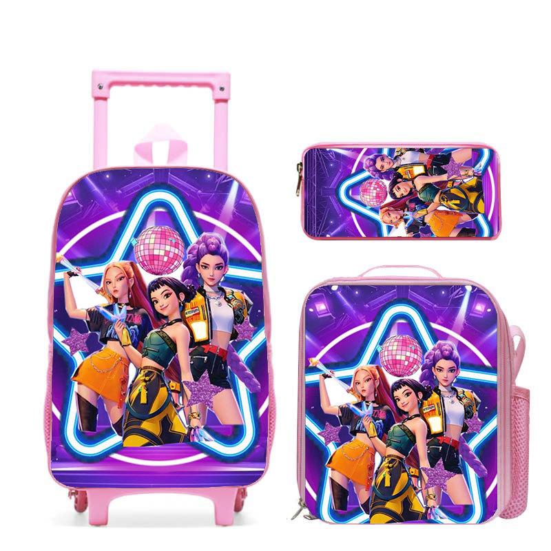 Kpop Witch Hunter Girl Group Schoolbag High Definition Printing Casual Crossing Border Lightweight Tie Rod Backpack One Piece Hair
