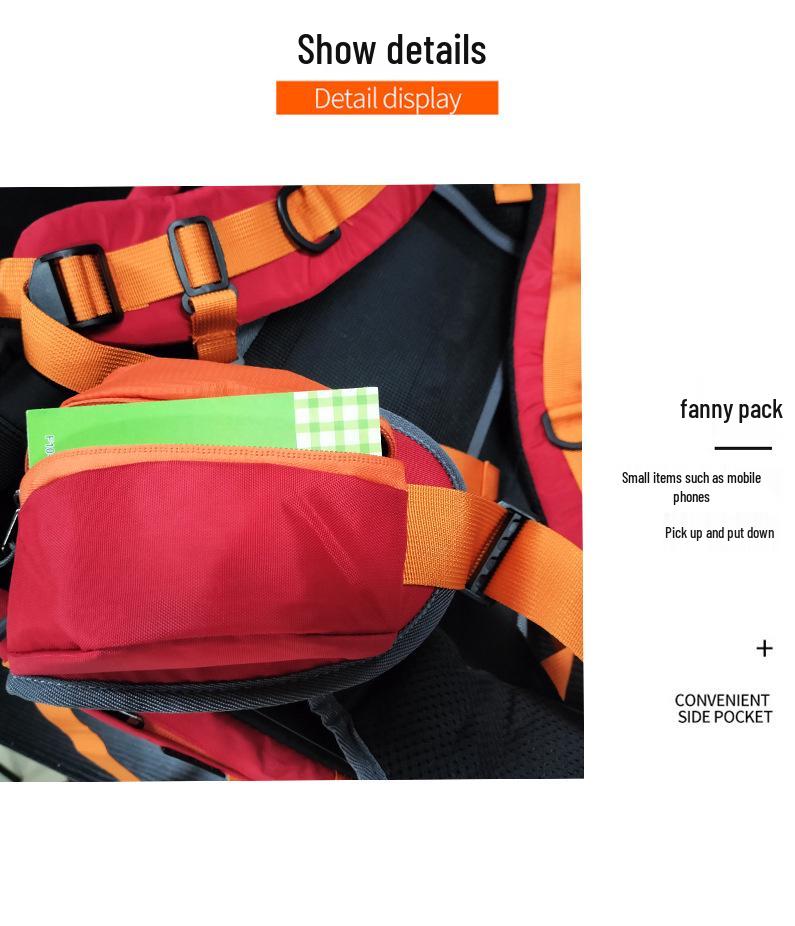 Unisex Lightweight Multifunctional Hiking Backpack – Large Capacity for Outdoor Sports & Mountaineering