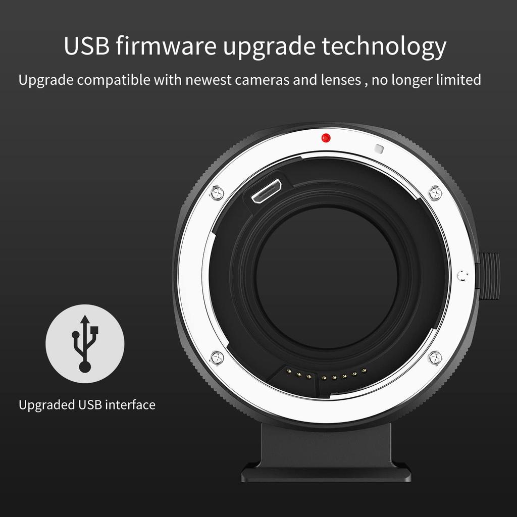 CONCEPT Mount Adapter EF to Compatible with Canon and Fujifilm K&F X-Mount, (AJ301)