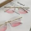Womens Blue Light Blocking Eyeglasses Large Glasses Frame Slimming Flat Lens Glasses Frame Blush Eyeglasses Fashionable Optical Prescription Lenses