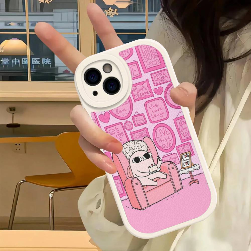 Ketnipz Cartoon Leather Phone Case For IPhone 15 14 13 Pro Max 12 11 16 Plus Phone Cover