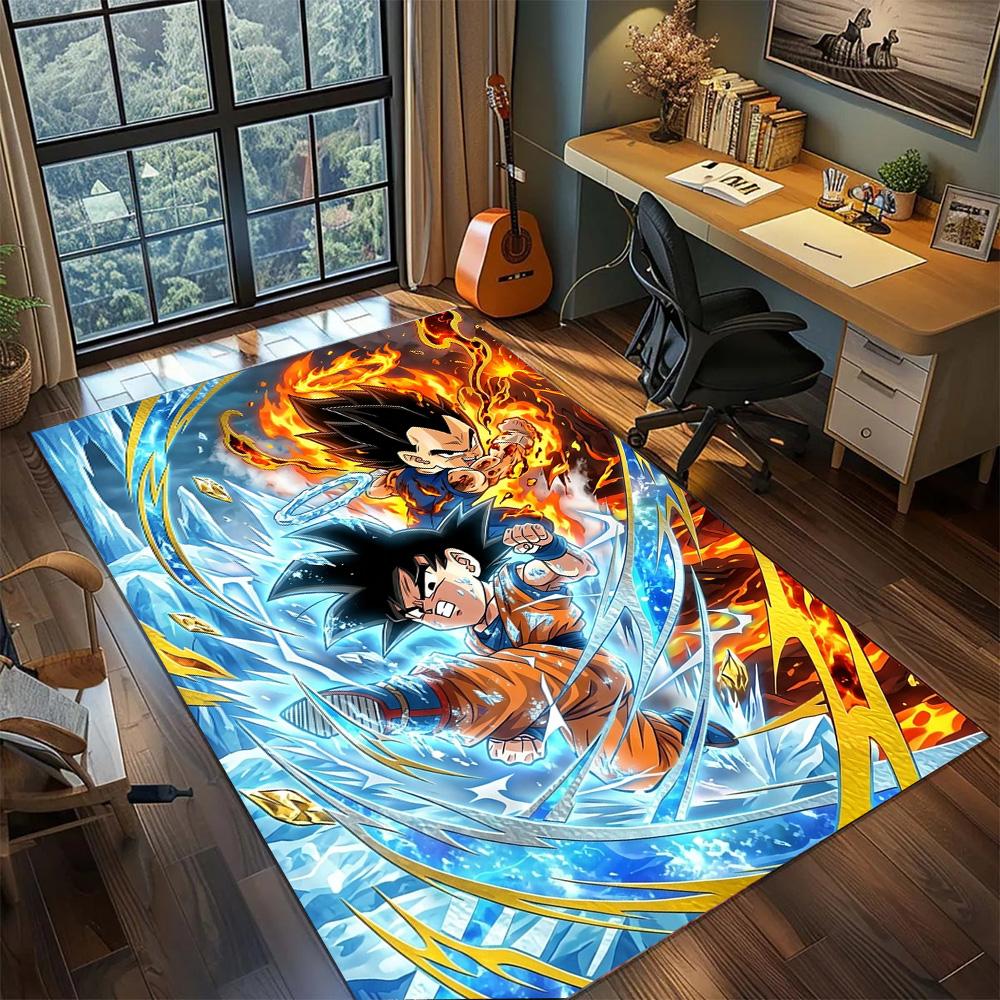 Dragon Ball!Rug Carpet Large Area Rug Non Slip Washable Floor Mat Gamer Room Bedroom Home Decor