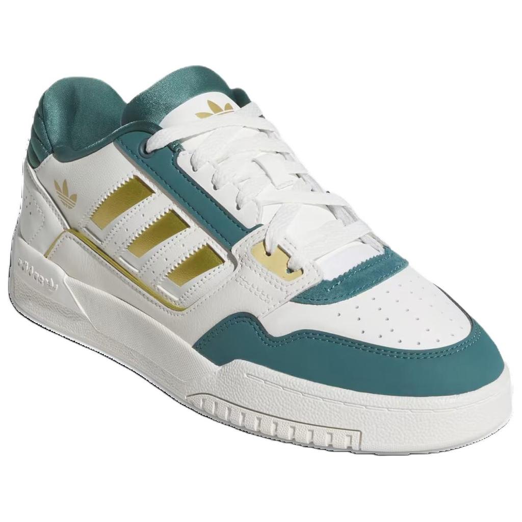 Adidas Originals Drop Step 2.0 Skateboard Shoes Unisex White Green JS3252