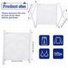 Mesh Laundry Bag with Strap and Zipper - Sneaker Dryer Bag, 16.3 x 15.9 Inch