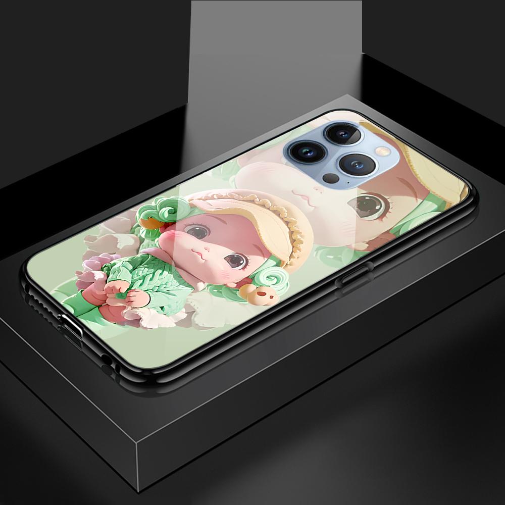 Tempered Glass Phone Case For OPPO Reno13 Reno14 Realme 11 12Pro 14 GTNeo6 C21Y C53 C75 OnePlus Nord2 NordCE3Lite Soft Edge Shockproof Smooth Shell