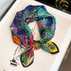 90Cm Secret Garden Scarf Women'S Spring And Summer Thin Imitation Silk Scarf Fashion Decorative Shawl Sunscreen Headscarf