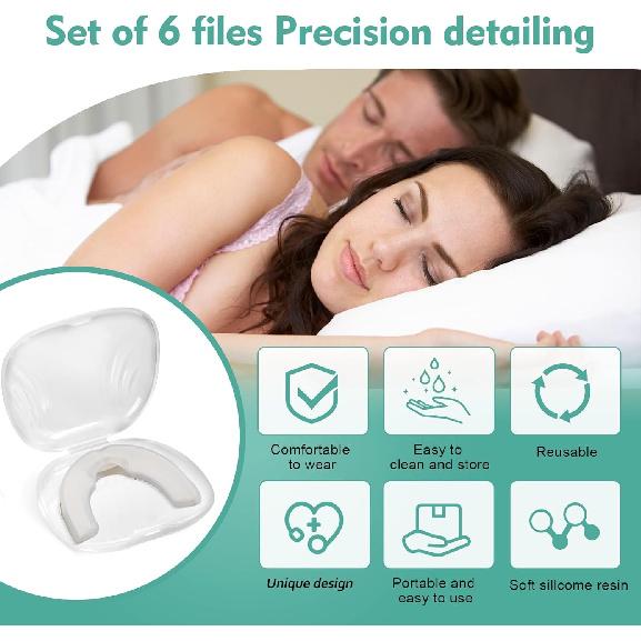 Anti-Snoring Mouth Guard-Anti-Snoring Device,Effective Snore Solution,Prevent Snoring Improve Sleep,Adjustable Design,Promote A Peaceful Sleep