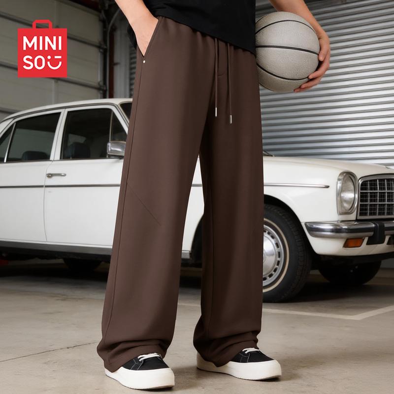 MINISO Men's American Retro Curved Leg Casual Pants