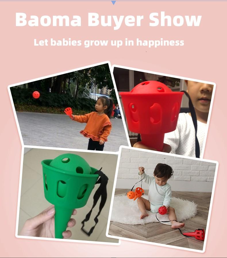 Conjunto de Jogo de Lançar e Pegar - Treinador com Sensor de Recepção de Bola Brinquedo ao Ar Livre para Treinamento de Coordenação Olho-Mão Infantil