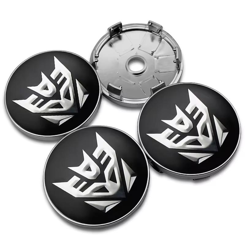 4PCS 56MM 56MM 60MM Autobot Emblem Car Wheel Center Cap Hubs Cover Transformers Badge Auto Styling Accessories