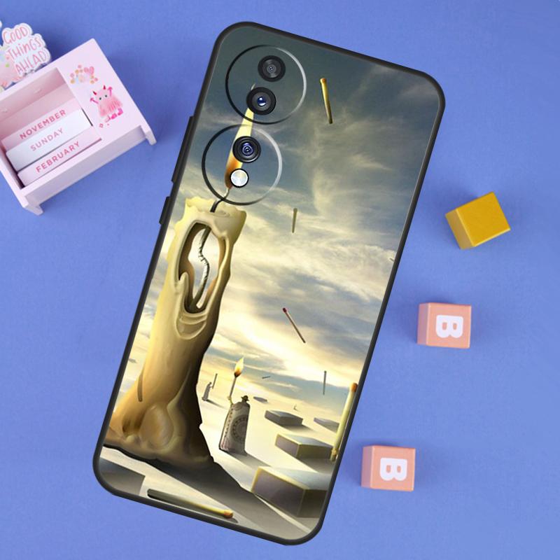 Salvador Dali Painting Case For Honor 200 400 Lite 50 70 90 X9a X9b X9c X9d X8b X8c Win RT Magic 7 5 6 8 Pro Cover