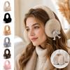 Soft Plush Plush Earmuffs Lovely Bow Decor Thermal Ear Muffs Foldable Earmuffs Winter Outdoor
