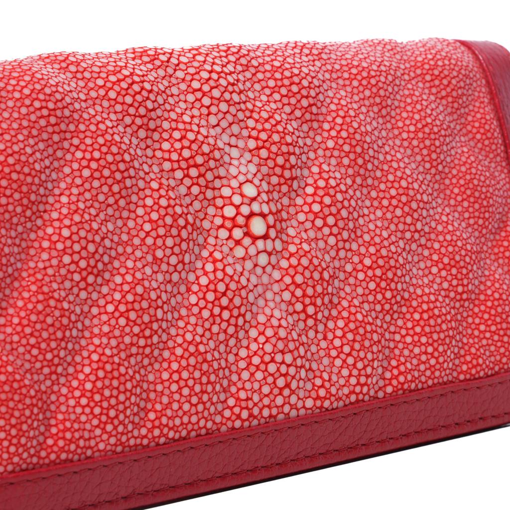 Stingray Red Long Wallet [Nallyda] Matelassé