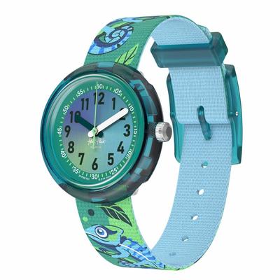 Swatch Flik Flak CAMO FRIENDS FPNP161 Yeşil Saat Erkek Çocuk