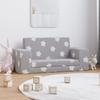 Vidaxl 2-Os. Sofa For Children, Fold-out, Grey With Stars, Plush