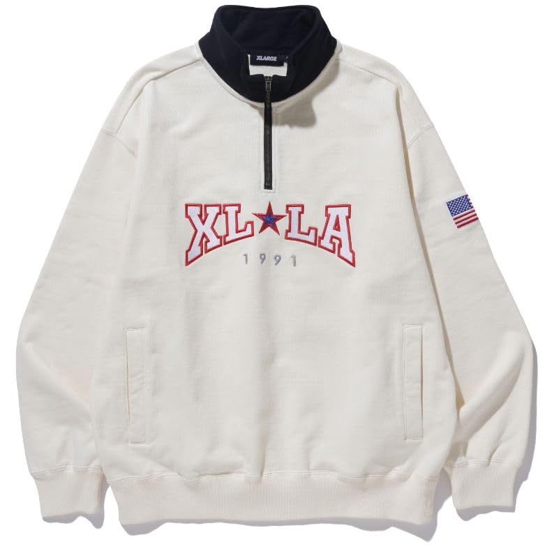 

Trainer XLLA HALF ZIP SWEATSHIRT OFF WHITE [Extra Large] Men s