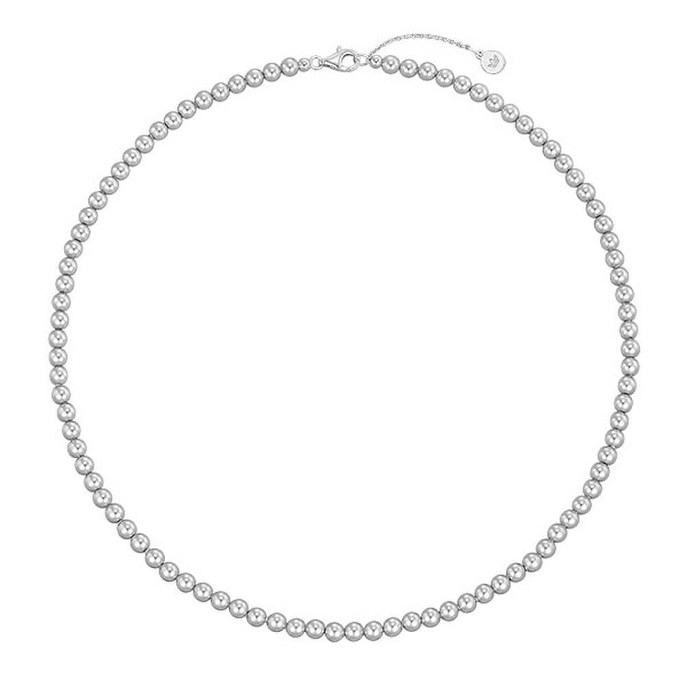 Basic Perlina Gray Pearl Bead Necklace 4mm (Jjp1Ni4Bf220Sw420)