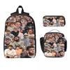 3 Stück Alex Warren Merch Rucksack-Set für Mädchen Jungen Federmäppchen Schultaschen-Sets mit Brotdose Für Schulkinder Rucksack