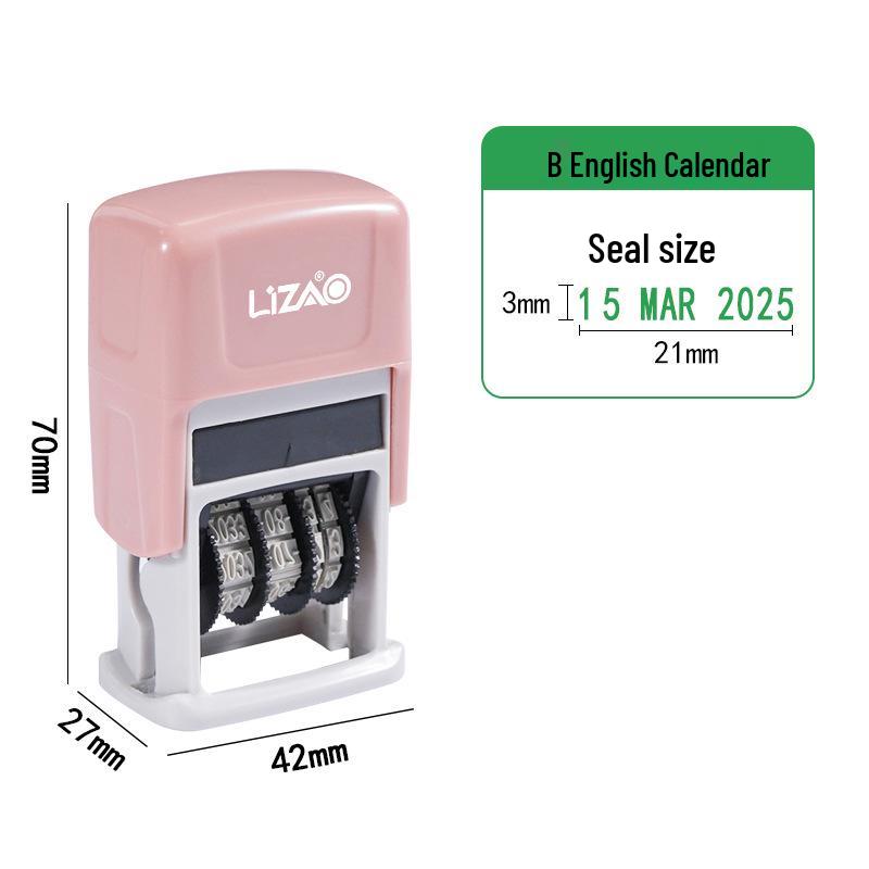 Automatic Re-inking Teacher QC Date Stamp with Adjustable Year, Month, Day