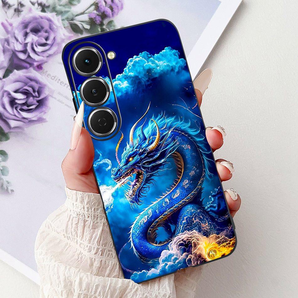 For Tecno Spark 40 Pro / 40 Pro+ Cool Dragon Tiger Painted Phone Case For Tecno Spark 40Pro Plus KM6 KM7 Soft Silicone TPU Cases