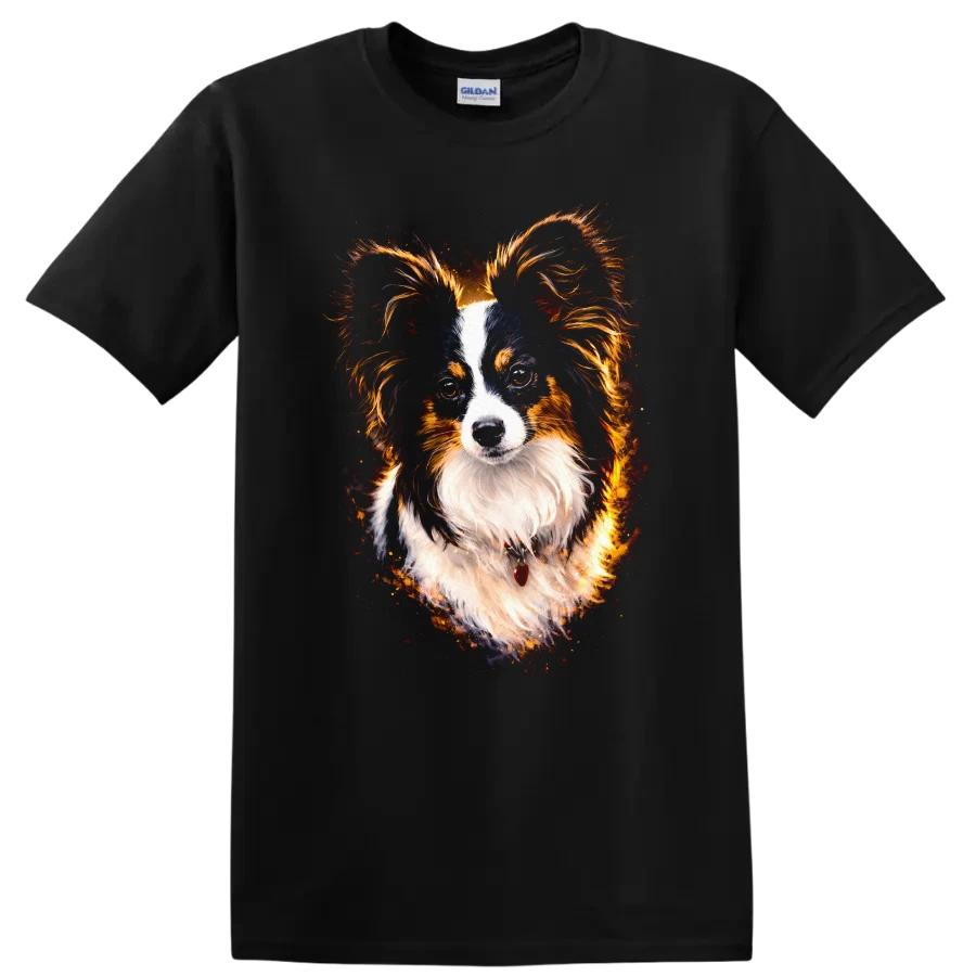 Dog Portrait T Shirt Pet Lover Apparel Cute Dog Graphic Tee w/ Dog Breed Design
