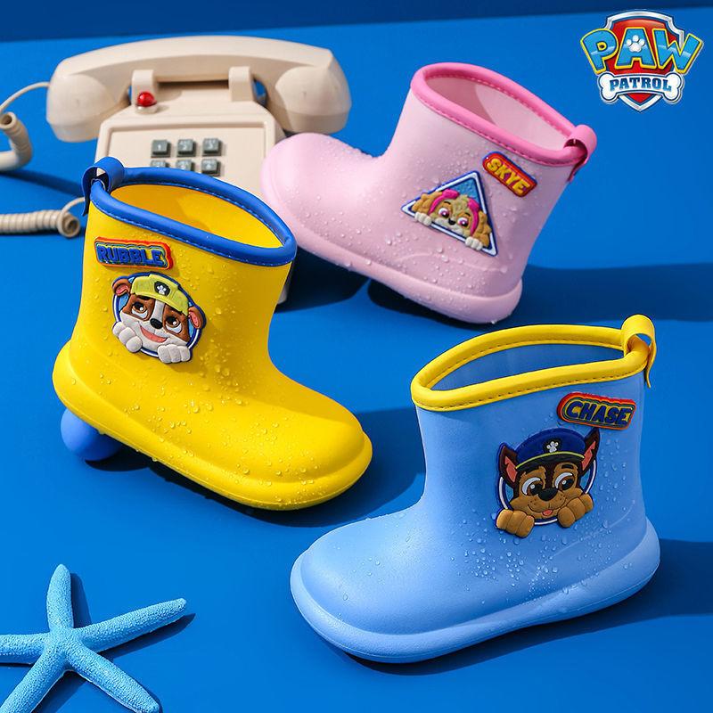 Paw Patrol Baby Rain Boots Children's Non-Slip Rain Boots Boys Cute Toddler Girls Waterproof Shoes Kids Rubber Shoes