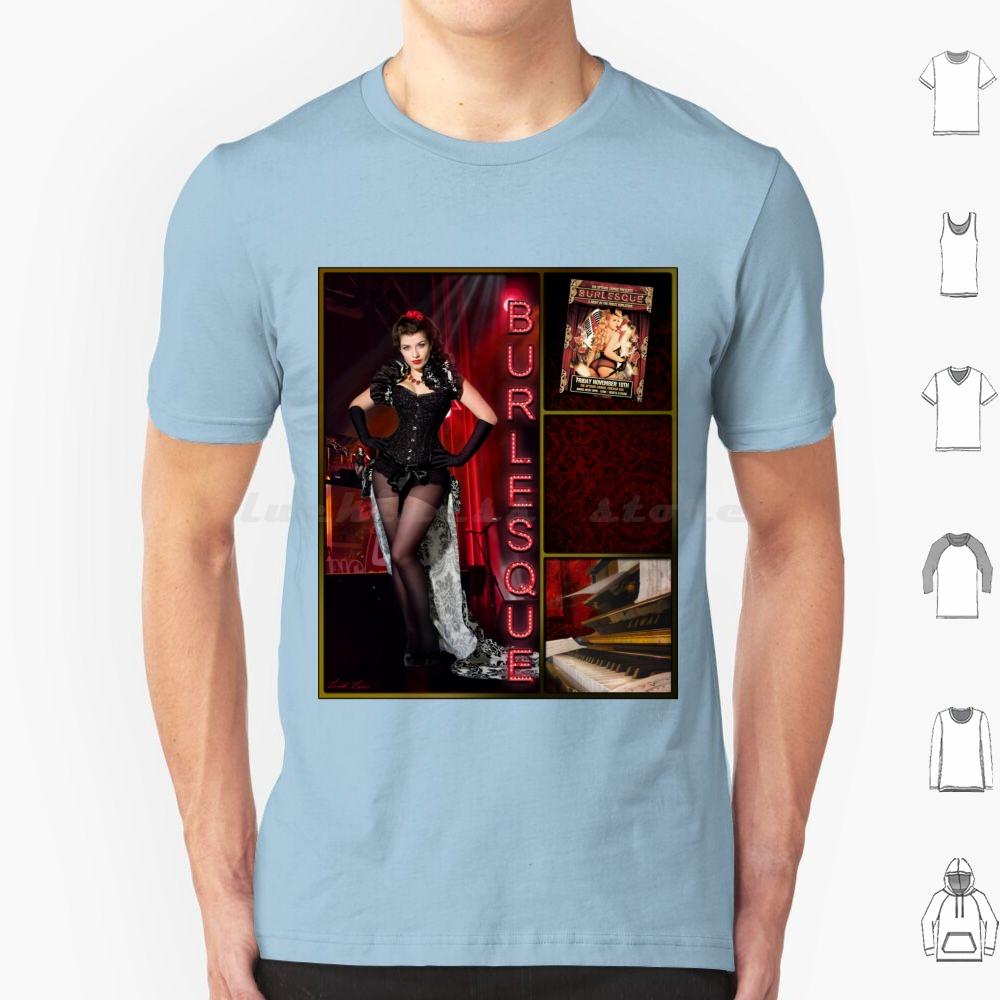 Dance SeriesBurlesque T Shirt Men Women Kids 6xl Dance Dancer Burlesque Music Triptych Red Woman Female Lindaleesart Linda