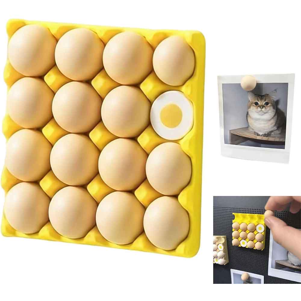 3D Egg Tray Refrigerator Magnets for Kitchen, Office, Dorm Decor