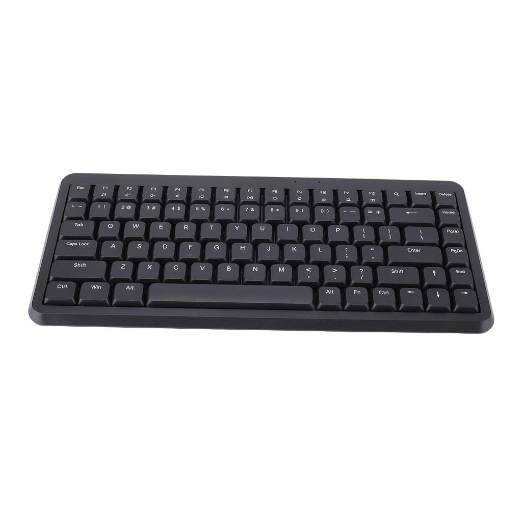 Wireless Keyboard with 2.4G Receiver 75% Compact 84 Keys Silent Scissor Keyboard for Desktop PC Laptop Support for System