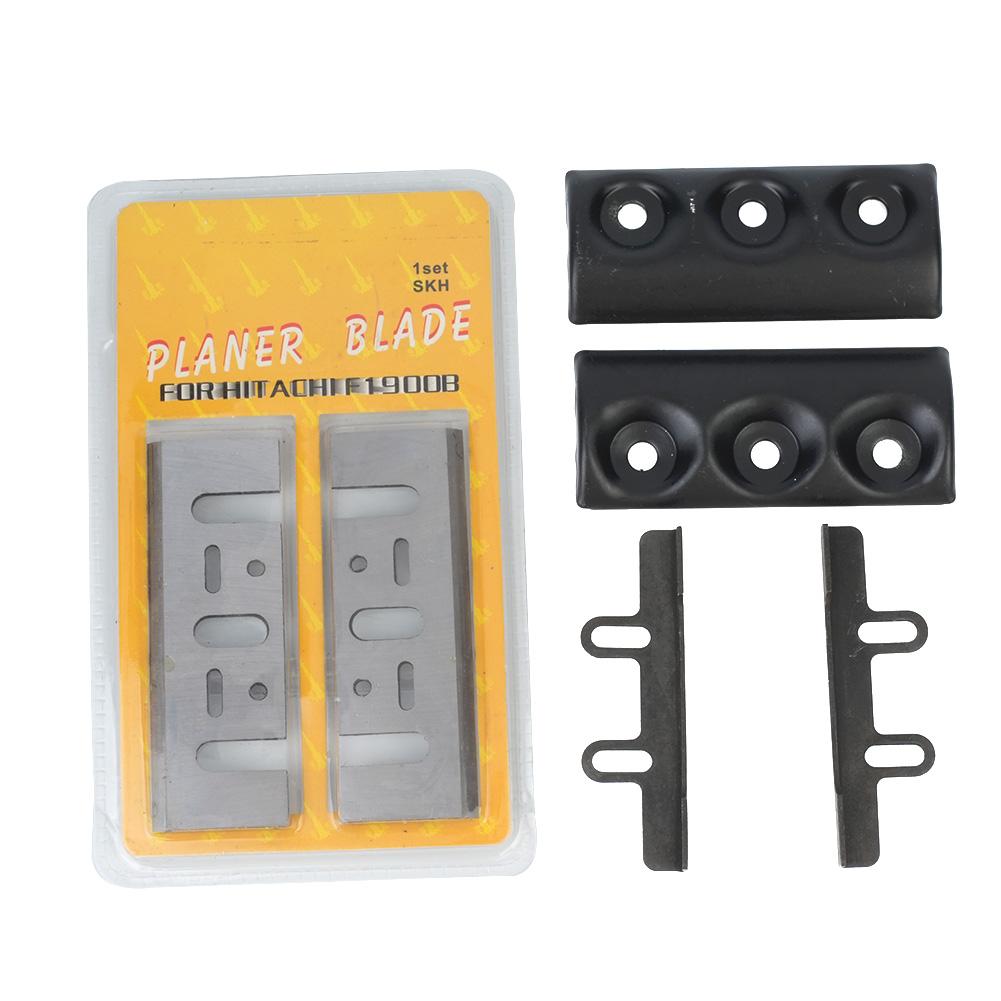 Practical Blades Electric Planer Blades Black Blade Clamp Planer Blade Clamp Tableting 6Pcs/Set For 1900B Electric Planer Metal