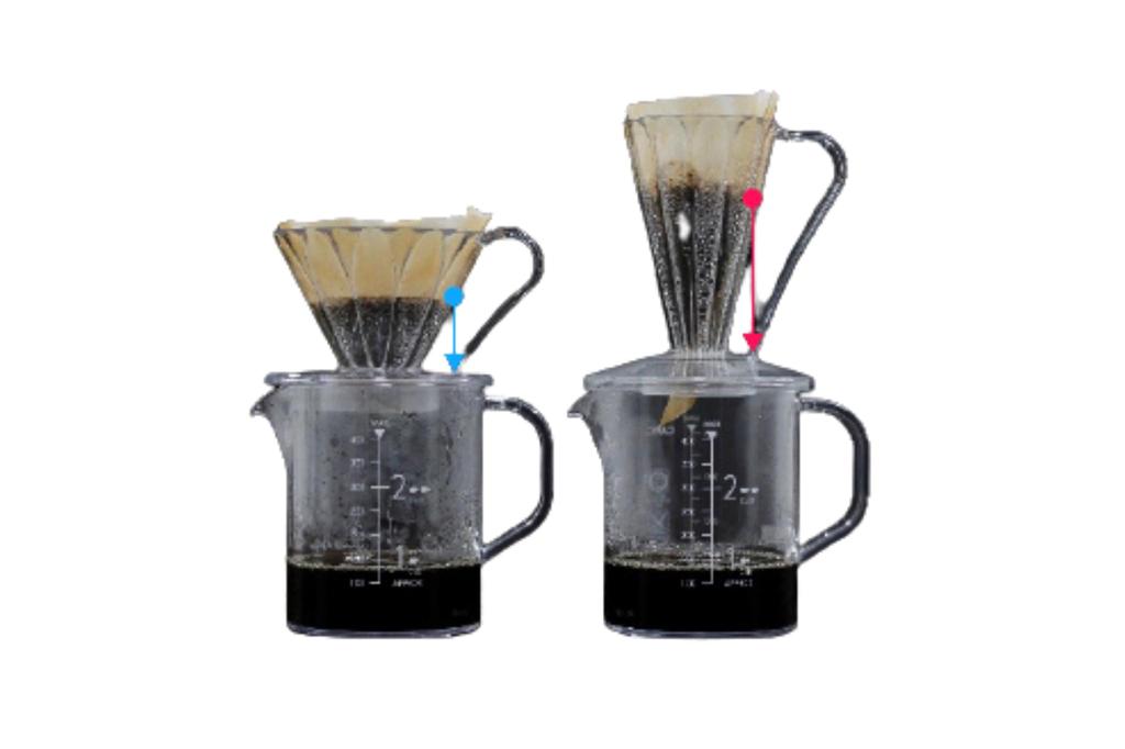CAFEC Flower Dripper DEEP27 (FDD-27CB 1 Cup Clear Black)