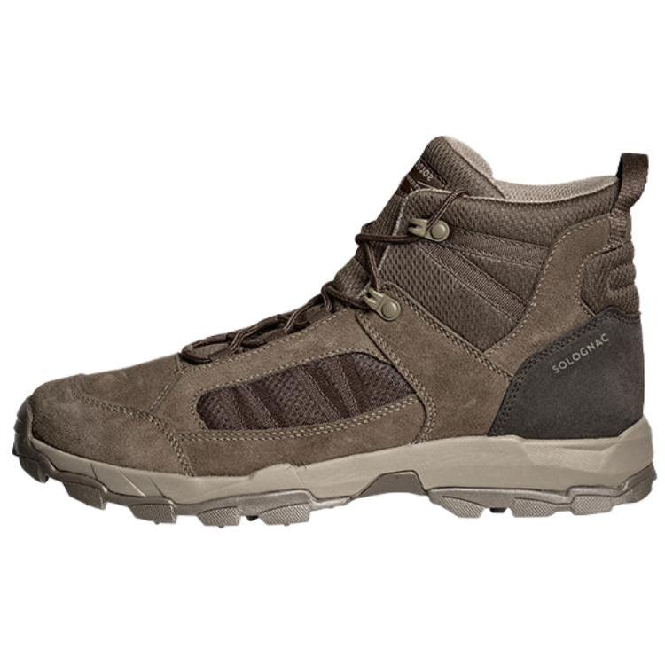 

DECATHLON 500 Wilderness Adventure Breathable Non-Slip Abrasion Resistant Mid-Top Hiking Shoes Men s Brown 44 коричневый