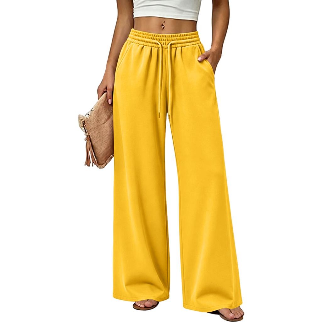 Women's Color Wide Leg Sweatpants Casual Versatile Joggers for Everyday Wear