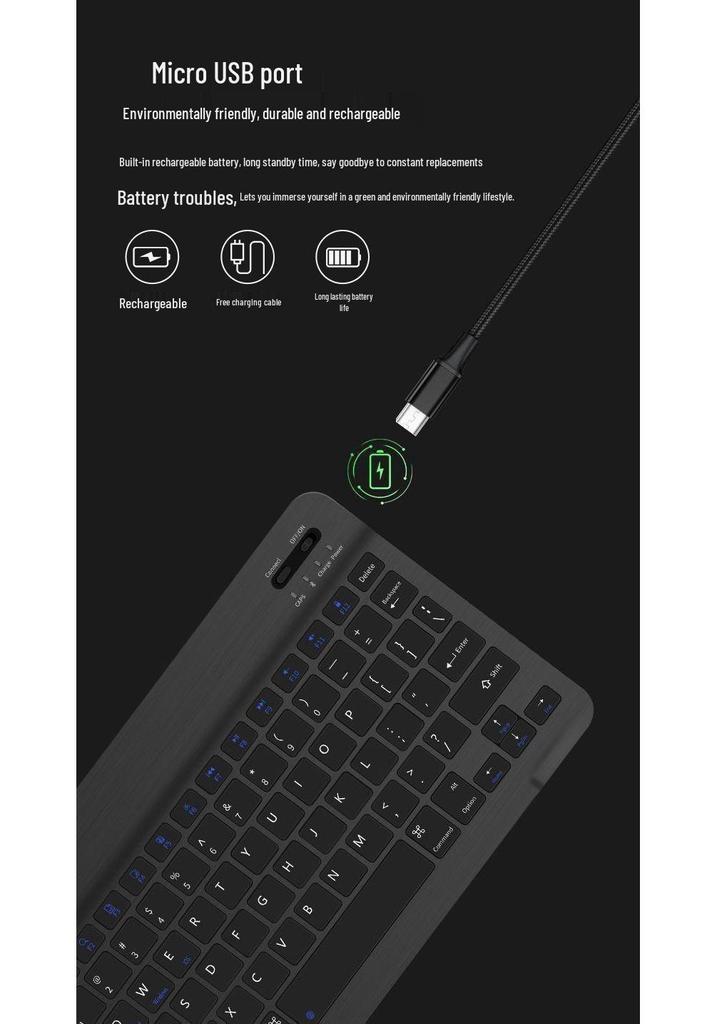Bluetooth Keyboard and Mouse Set for iPad, Huawei, Xiaomi, Samsung Devices with Wireless Connectivity