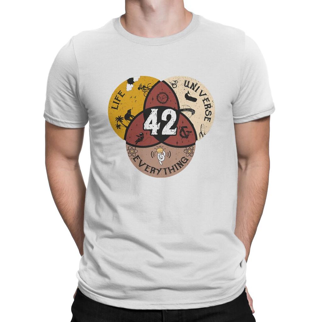 42 Life Universe and Everything Unique TShirt The Hitchhikers Guide To The Galaxy Film Casual T Shirt Summer Tshirt For Adult