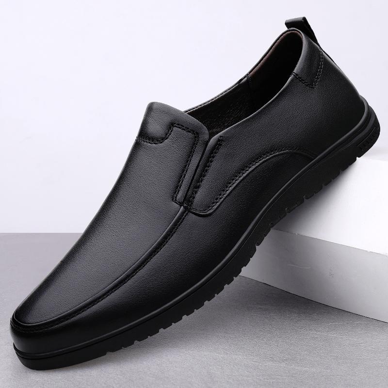 Luxury Brand Simple Mens Loafers Soft Moccasins High Quality Genuine Leather Male Casual Shoes Elegantes Business Driving Shoes
