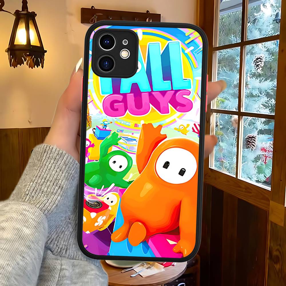 F-Fall G-Guys Party Game For Silicone Matte Phone Case For IPhone 16 Pro Max 15 14 13 12 11 X XS MAX
