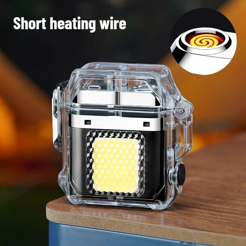 New Fashionable Household Transparent Double Arc Waterproof Convenient USB Electronic Fast Charging Illumination Plasma