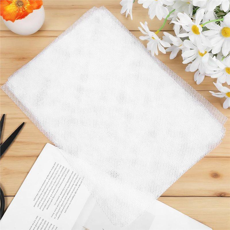 CYCLI-Waterproof For Mask Fursuit Eye Mesh, 20 Sheets White PVC Plastic Blank Canvas For Furry Cosplay