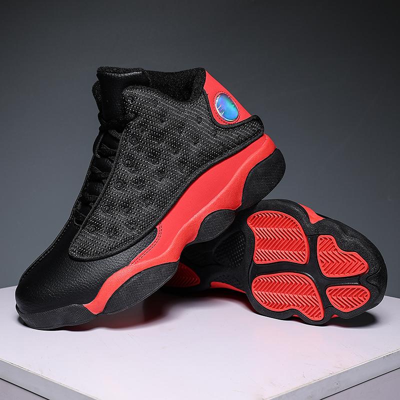 Zapatillas deportivas para hombre con hebilla giratoria cómoda, zapatos de moda juveniles, de alta calidad, de caña alta, prácticos para entrenamiento, zapatos de baloncesto