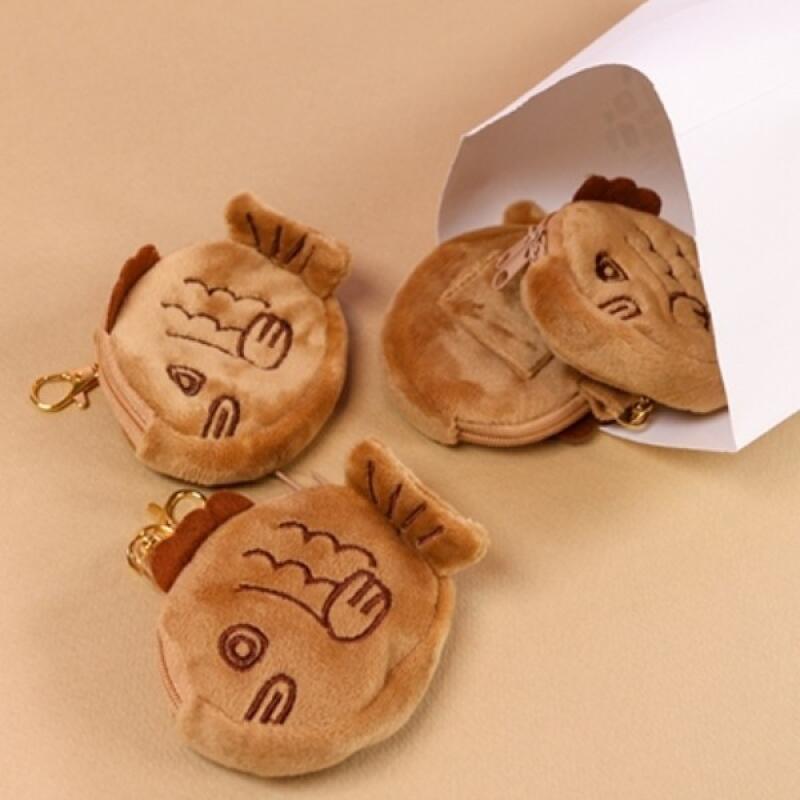 

Bungeoppang coin purse keychain storage bag hook doll